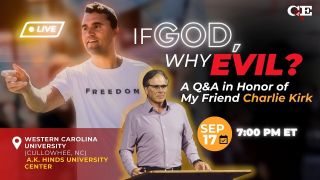 If God, Why Evil? A Q&A in Honor of My Friend Charlie Kirk - LIVE from Western Carolina Univ.
